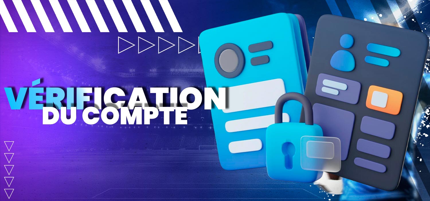 Procédure de vérification du compte sur le site officiel.