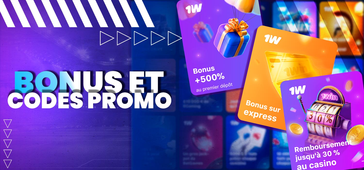 Une variété de bonus et de codes promo pour les joueurs.