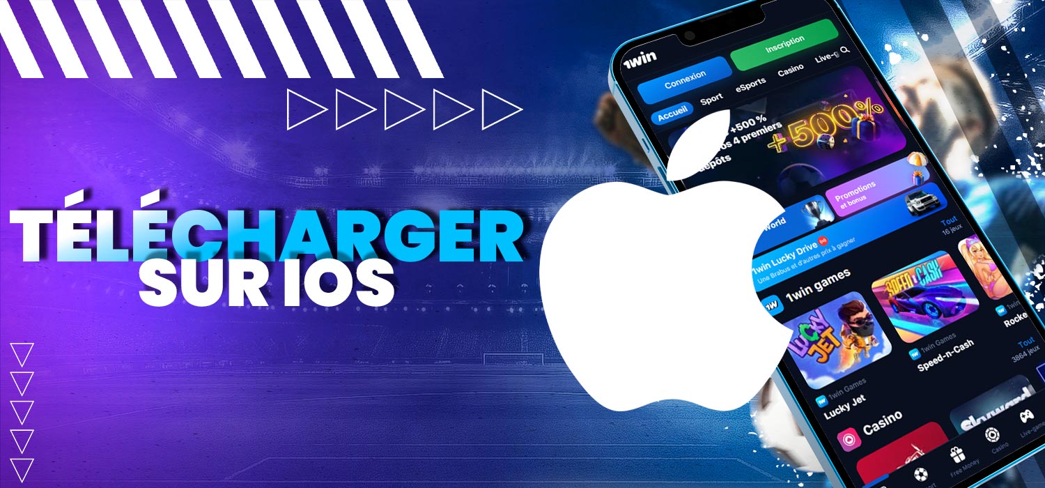 Téléchargez l'application officielle du casino 1win sur iOS.