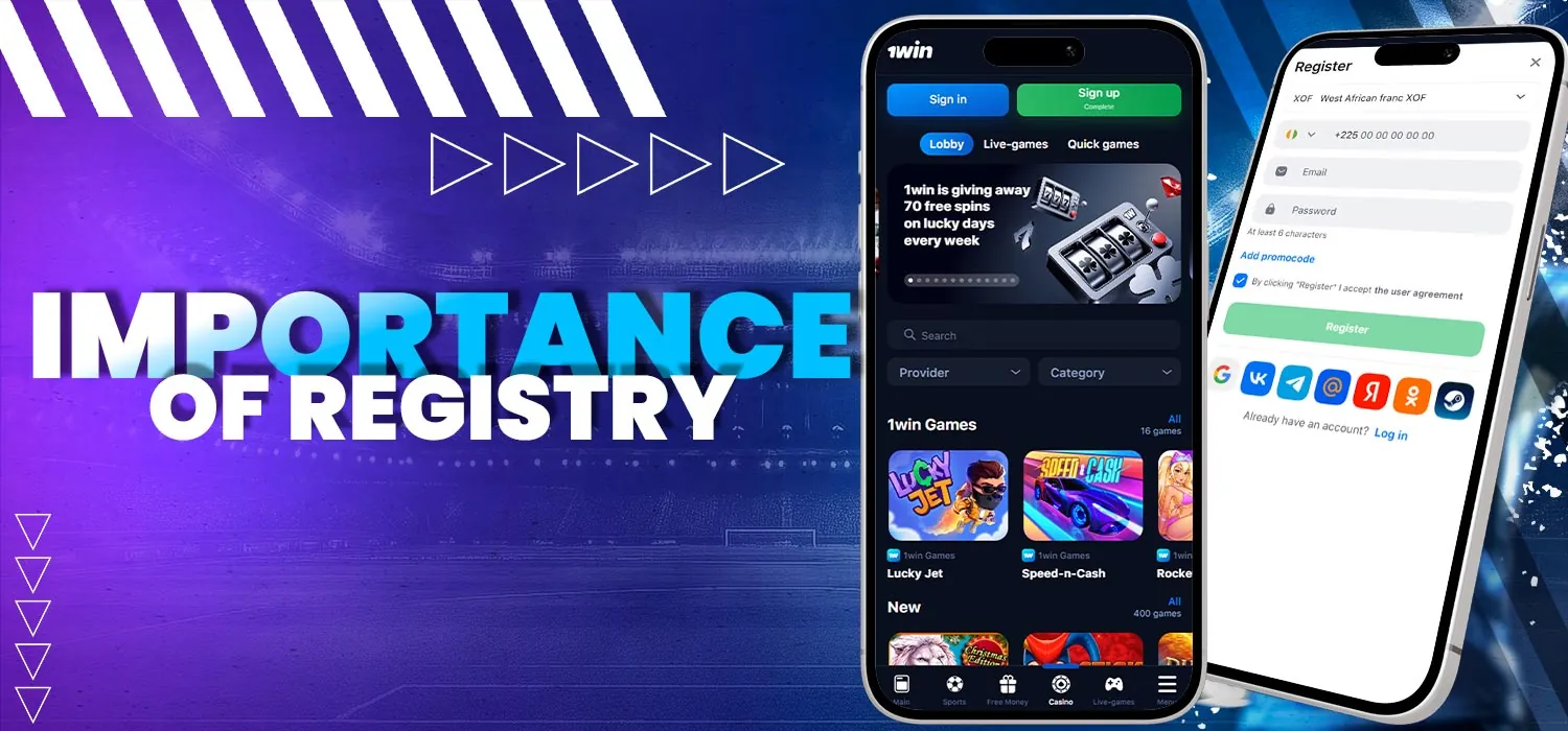 The importance of site registration for casino games.