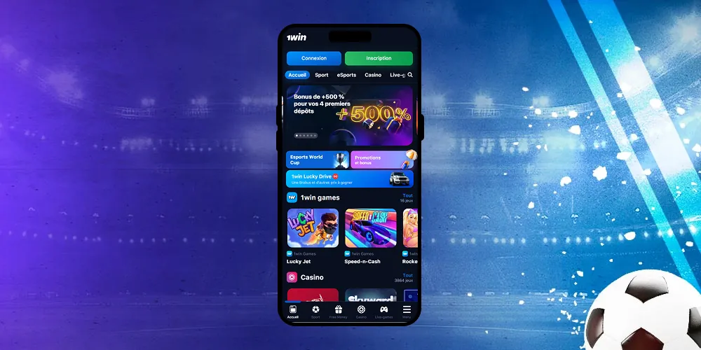 Site du casino sur les appareils mobiles.