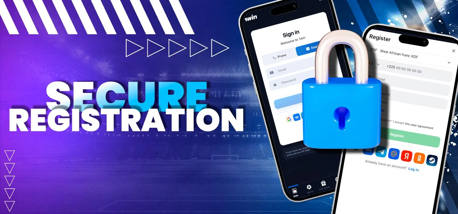 Create a secure personal account on the 1win platform.