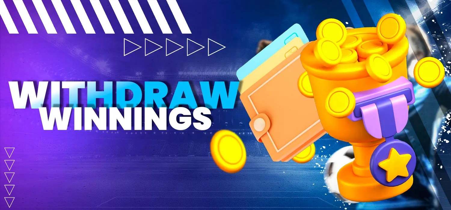 Withdraw your winnings on the 1win website.